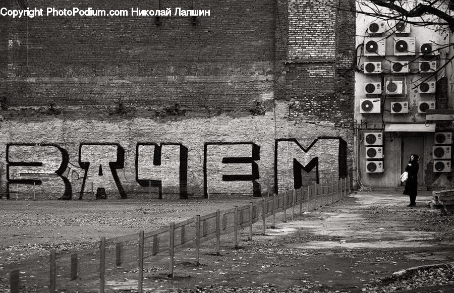 Alley, Alleyway, Road, Street, Town, Brick, Fence