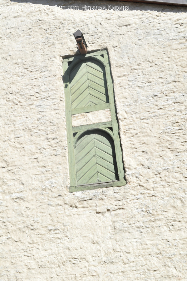 Home Decor, Wall, Window, Brick, Sundial