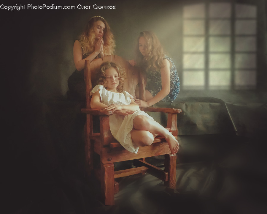 Furniture, Person, Human, Clothing, Apparel