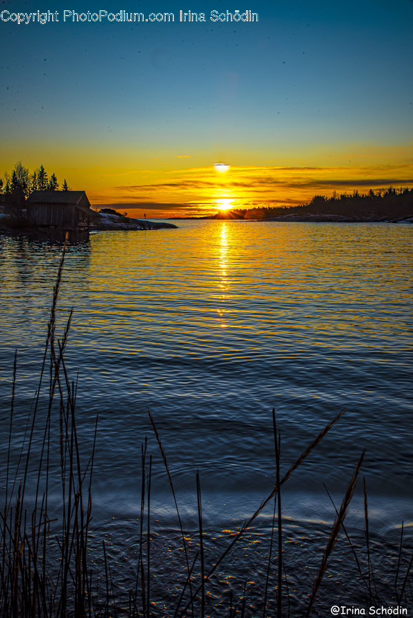 Outdoors, Nature, Water, Dawn, Dusk