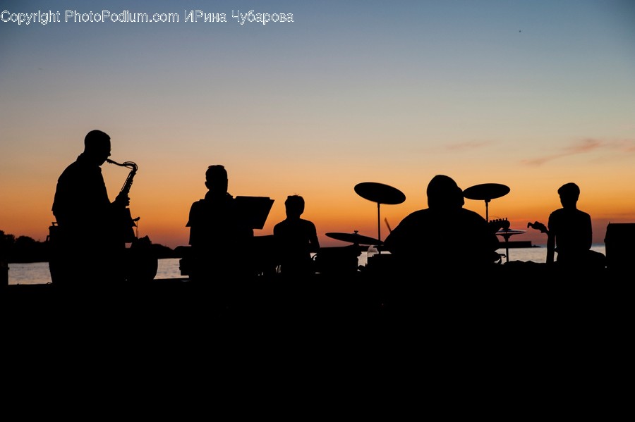 Human, Person, Musician, Musical Instrument, Silhouette
