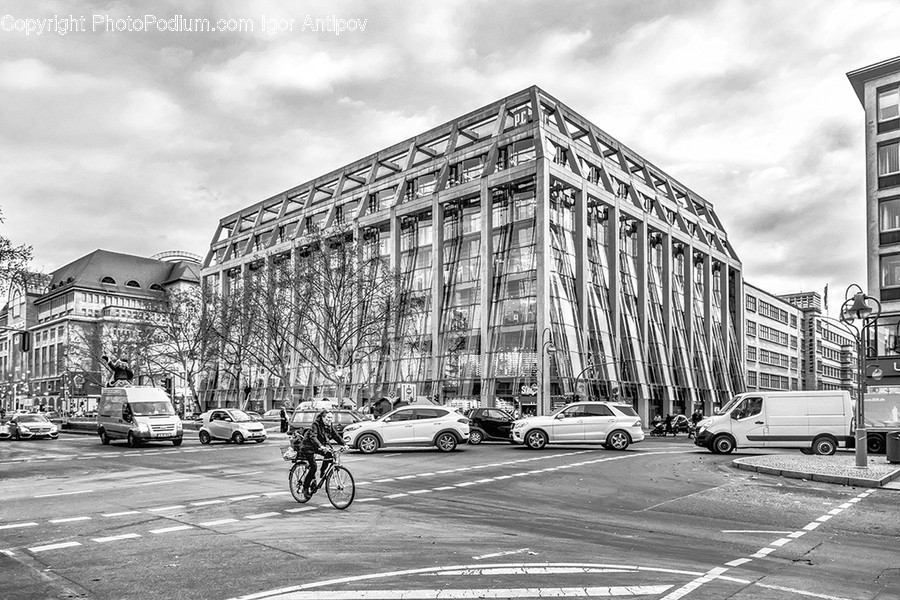Road, Intersection, Bike, Vehicle, Bicycle