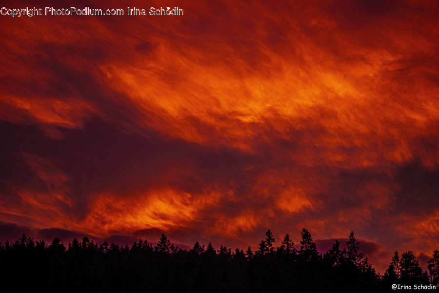 Nature, Outdoors, Red Sky, Sky, Dusk