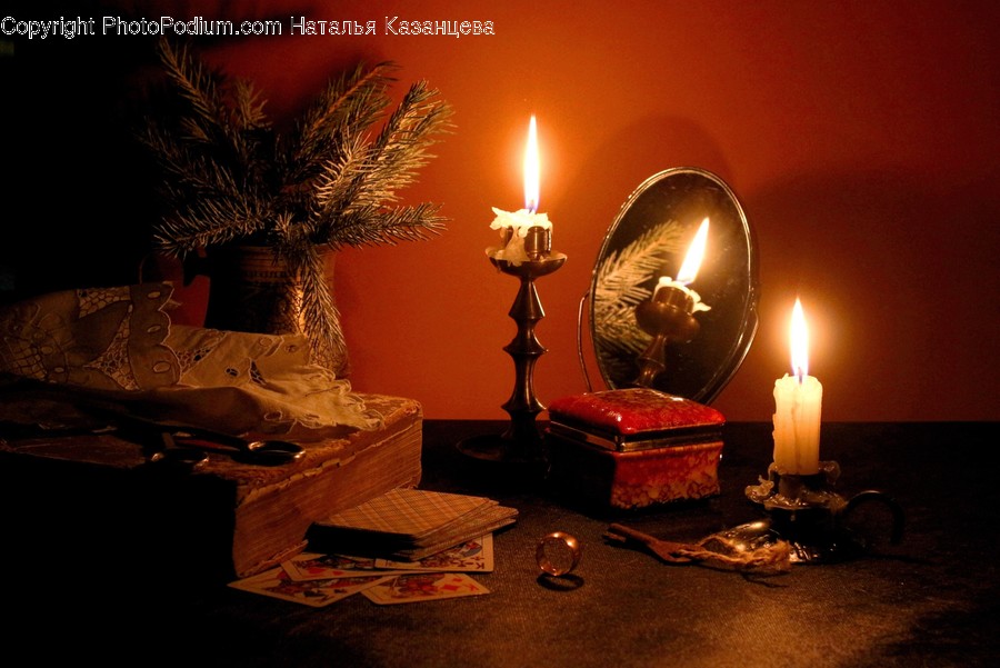 Fire, Candle, Flame, Lighting, Plant