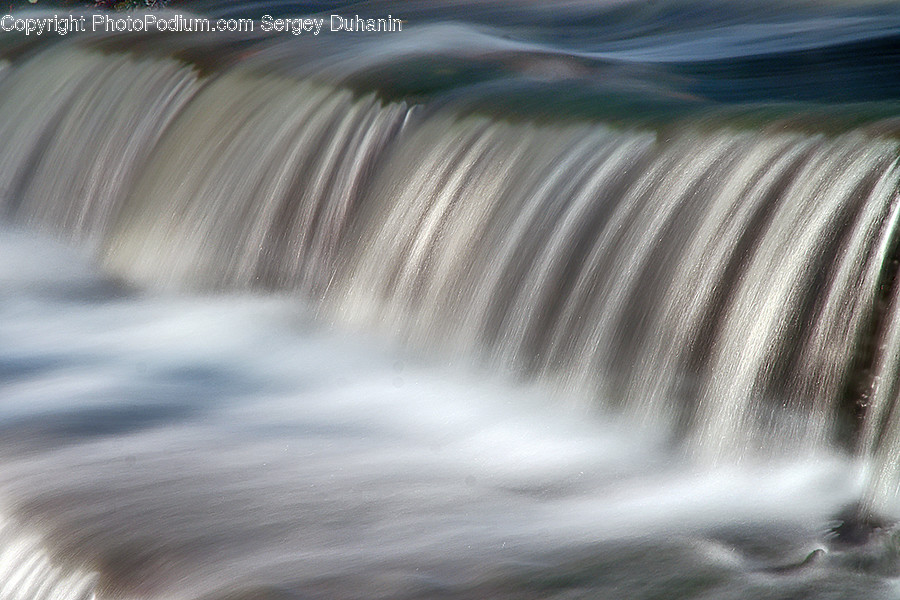 Nature, Outdoors, Water, River, Waterfall