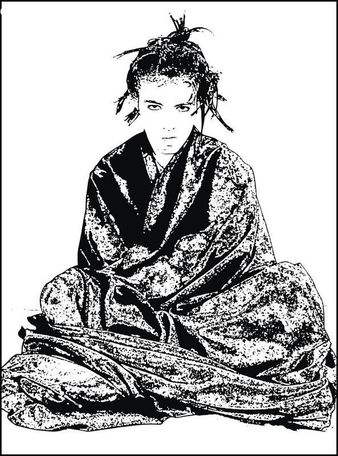 Stencil, Flyer, Poster, Robe, Person, Portrait