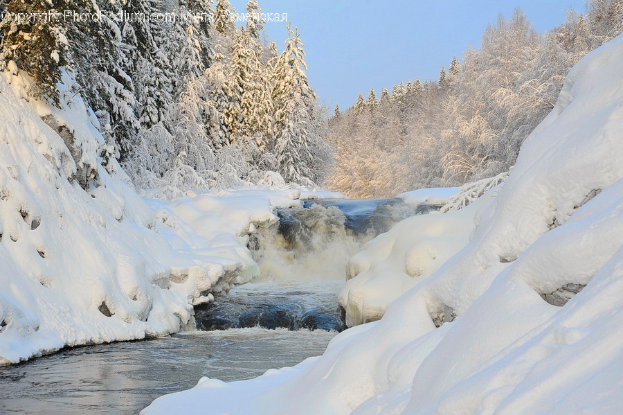 Nature, Mountain, Outdoors, Ice, Snow