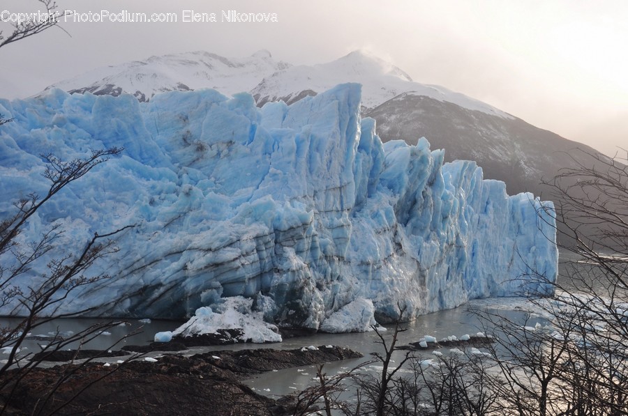 Nature, Outdoors, Mountain, Ice, Glacier