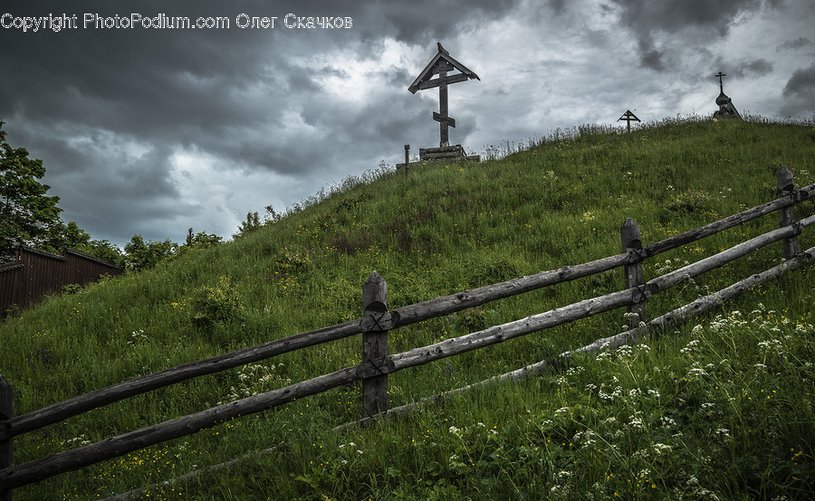 Nature, Outdoors, Weather, Field, Grassland