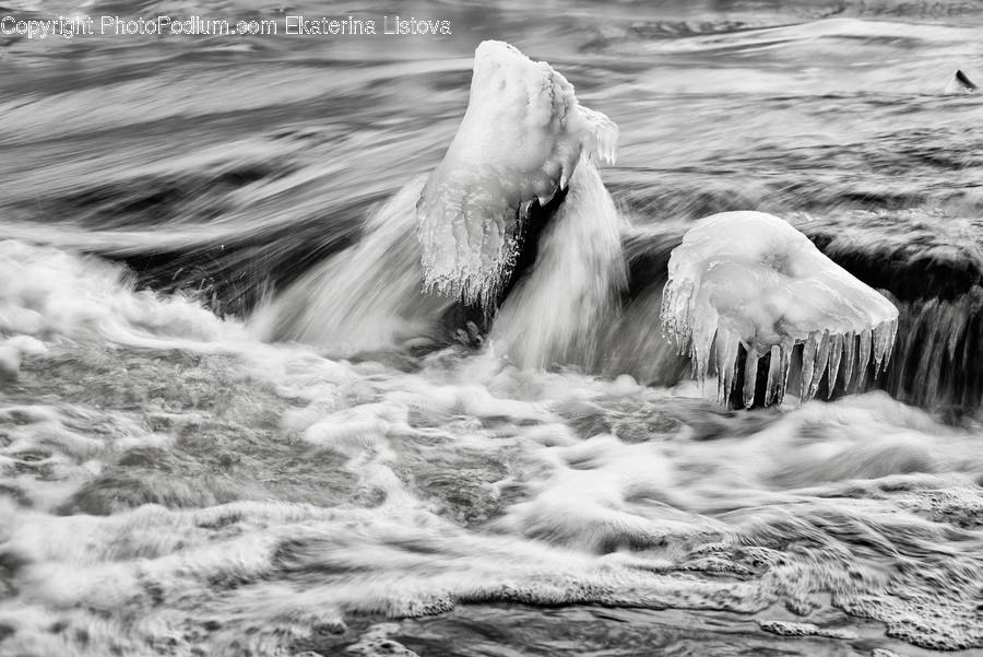 Nature, Outdoors, Ice, Water, Snow