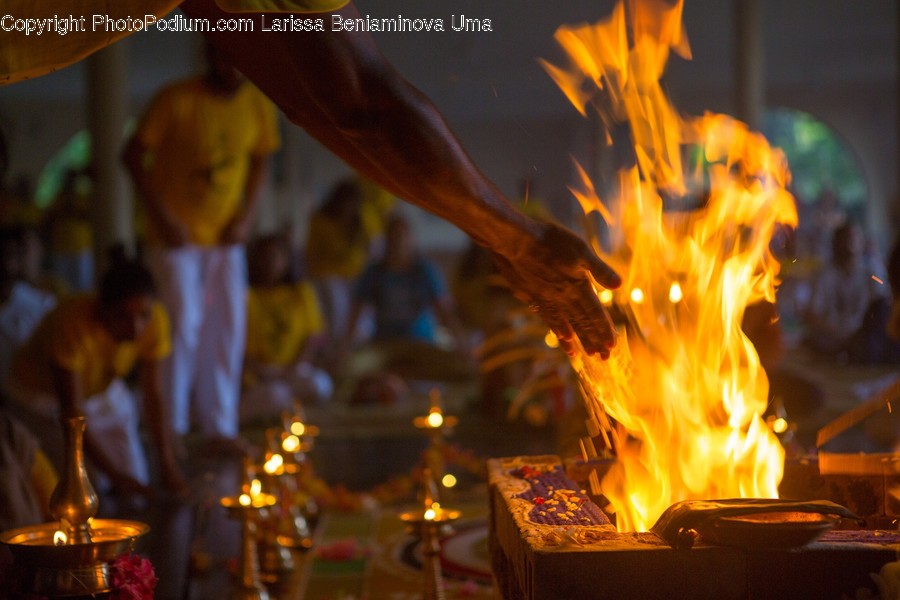 Fire, Person, Human, Flame, Bonfire