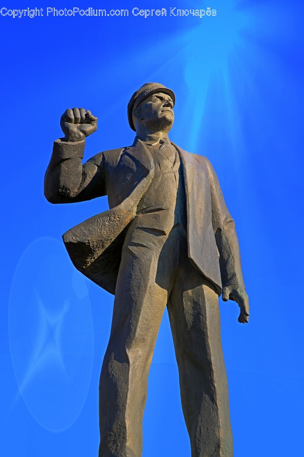 Monument, Sculpture, Art, Human, Person