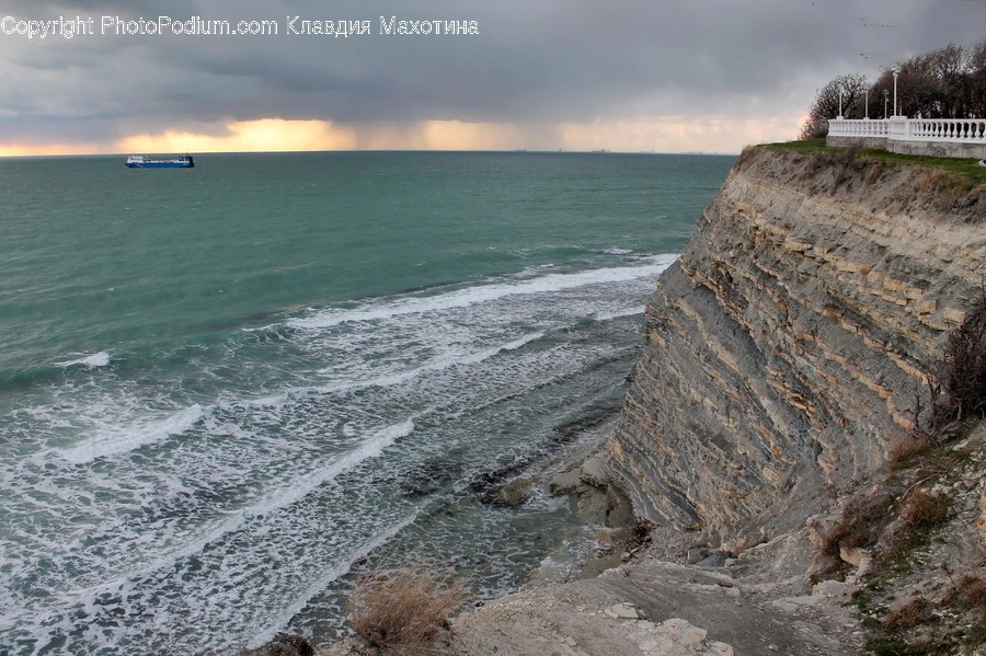 Outdoors, Nature, Cliff, Promontory, Transportation