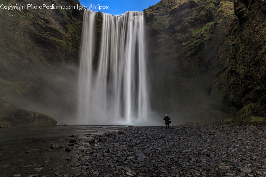 Outdoors, Water, Nature, River, Waterfall