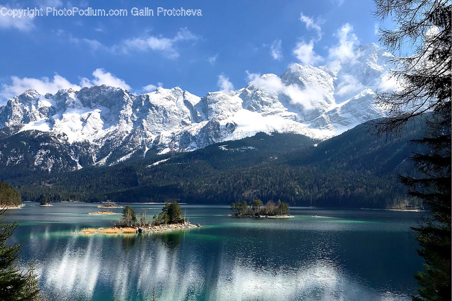 Nature, Water, Outdoors, Lake, Mountain