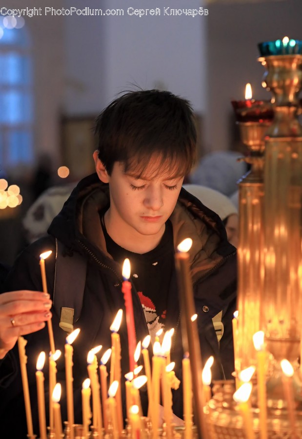 Human, Person, Candle, Cake, Food
