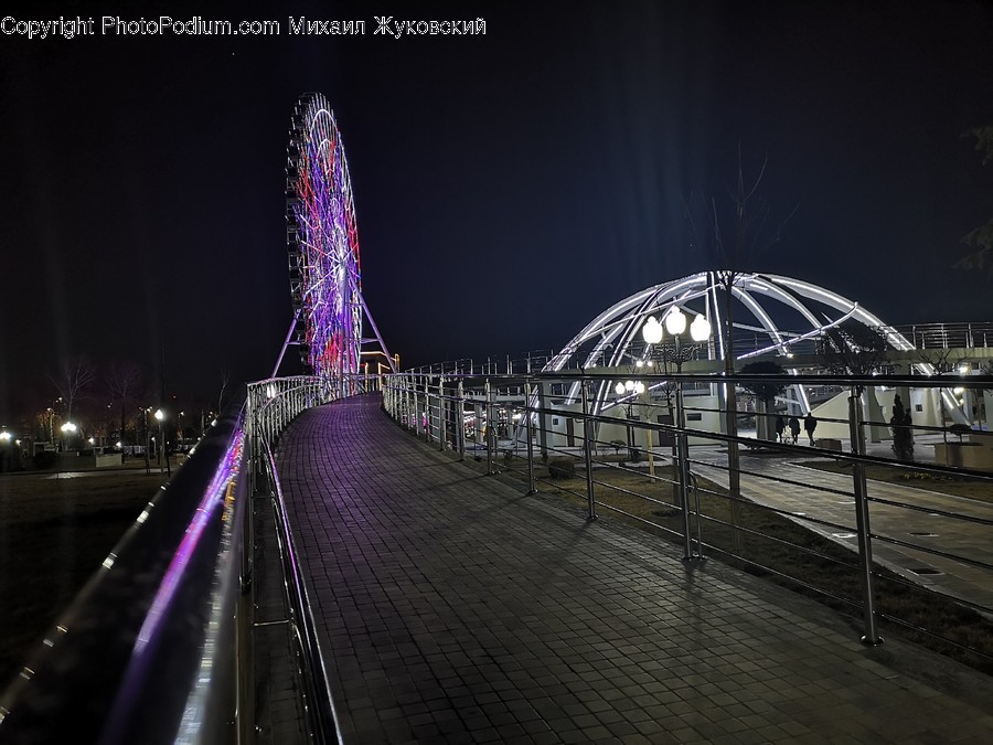 Bridge, Building, Path, Walkway, Handrail
