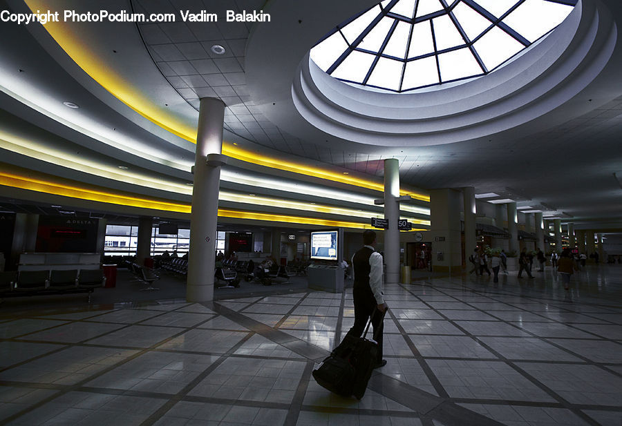 Luggage, Suitcase, Airport Terminal, Terminal, Train, Vehicle, Parking