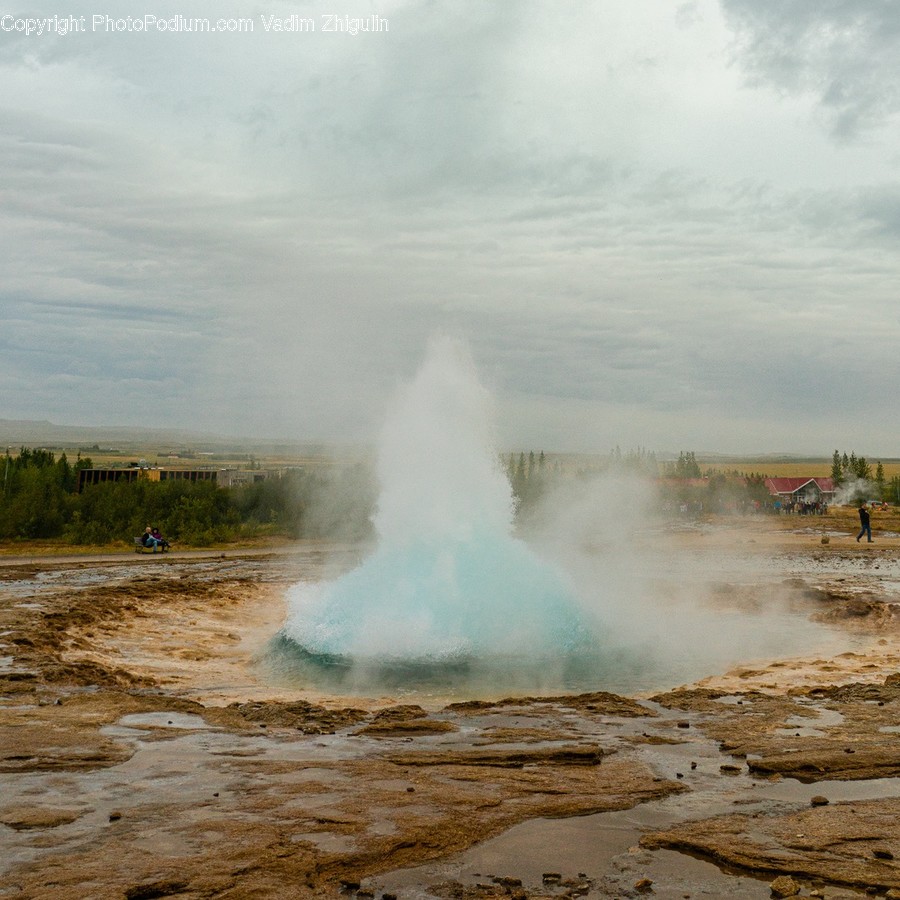 Mountain, Outdoors, Nature, Water, Eruption