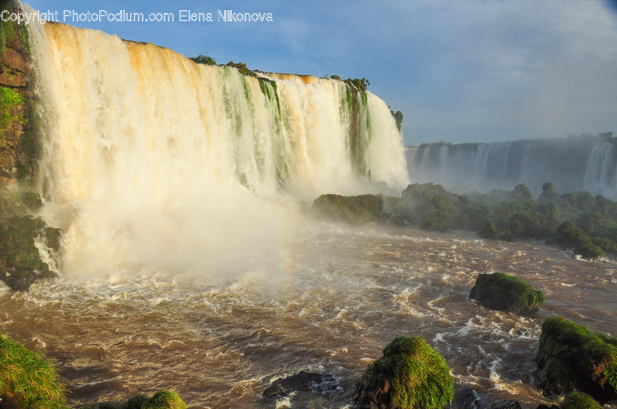 Nature, River, Outdoors, Water, Waterfall