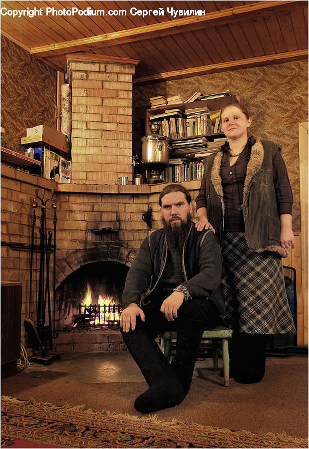 People, Person, Human, Hearth, Fire, Fireplace, Female