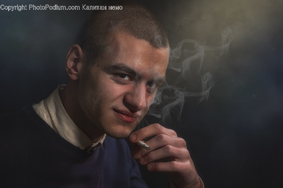 Human, Person, Finger, Smoke, Smoking