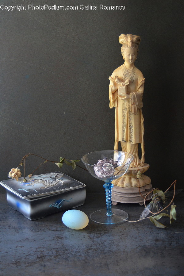 Figurine, Glass, Goblet, Human, Person
