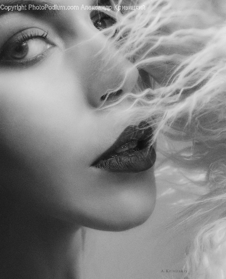 Person, Human, Face, Smoke, Female