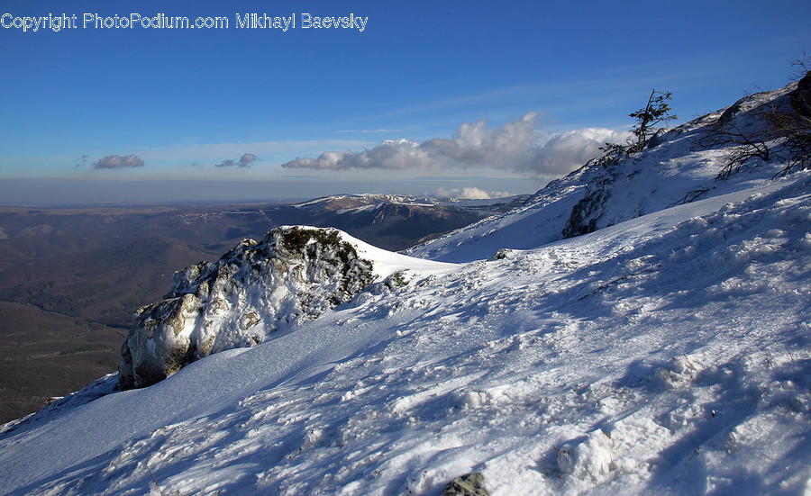 Mountain, Nature, Outdoors, Ice, Snow