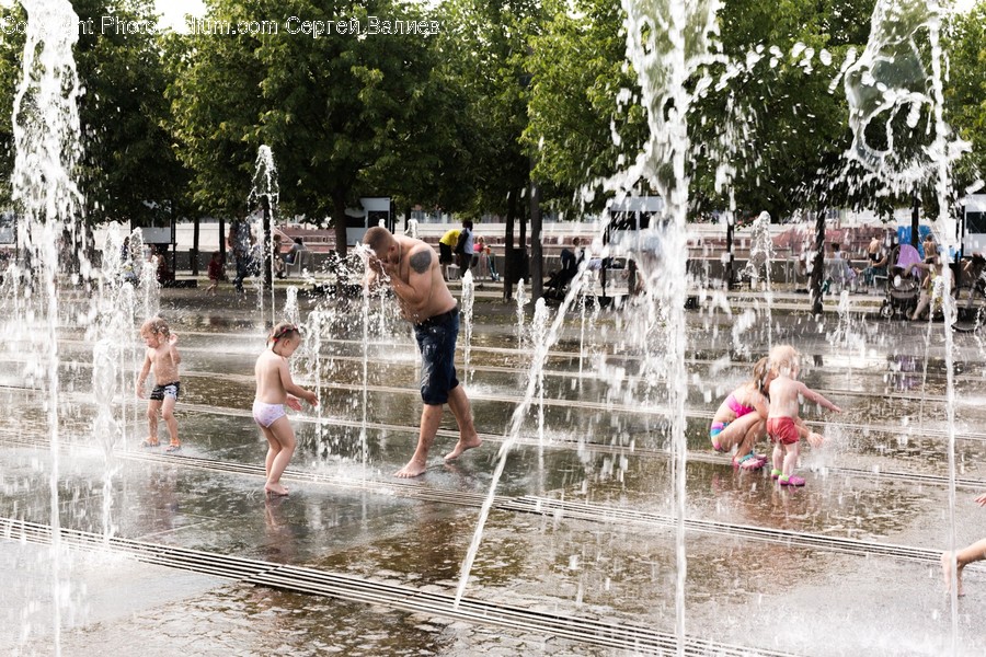 Water, Person, Human, Fountain, Amusement Park