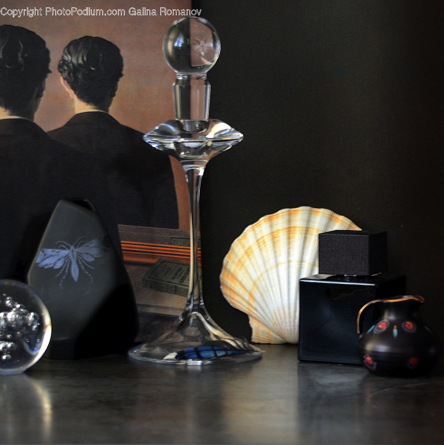Glass, Goblet, Lamp, Person, Human