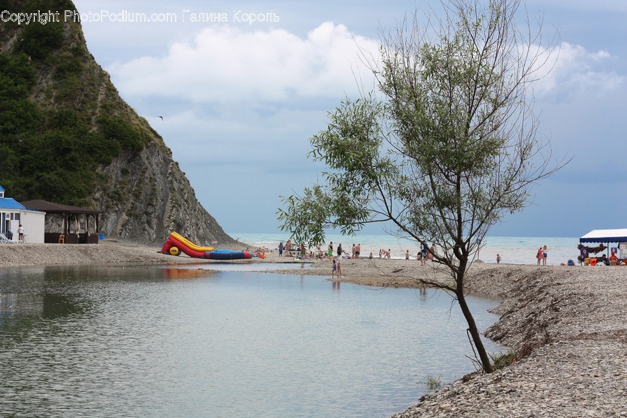 Nature, Outdoors, Water, Land, Shoreline