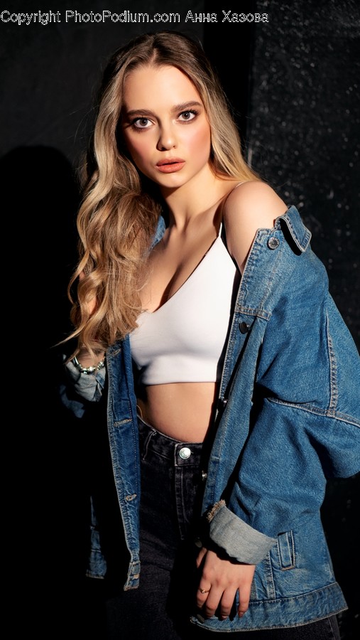 Clothing, Apparel, Pants, Female, Person