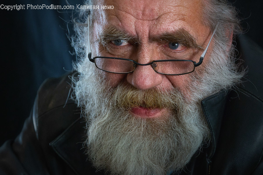 Human, Face, Person, Beard, Glasses