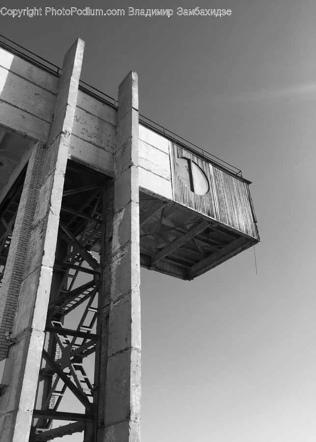 Building, Architecture, Column, Pillar, Silhouette