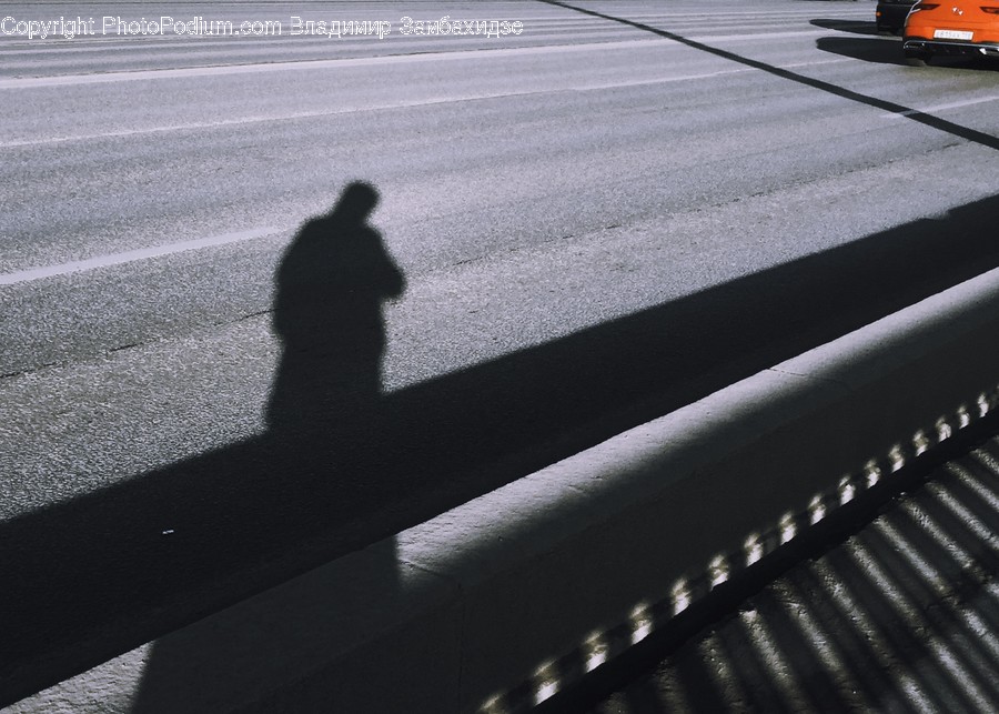 Asphalt, Tarmac, Road, Banister, Handrail
