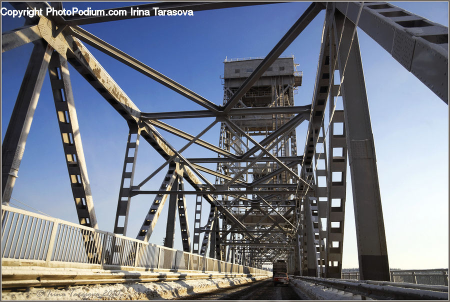 Bridge, Freeway, Overpass, Building, Office Building, City, High Rise