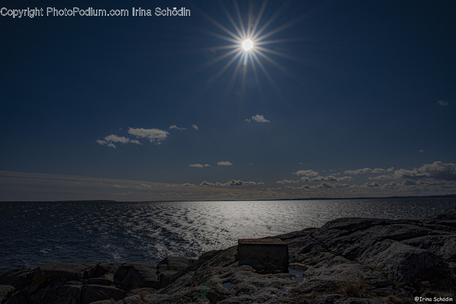 Light, Flare, Rubble, Sunlight, Nature