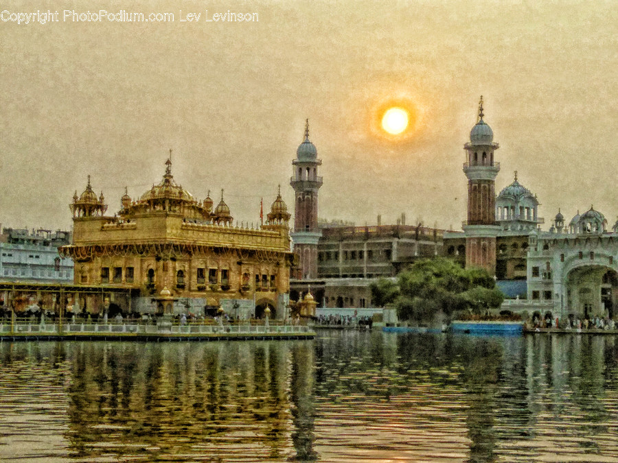 Building, Architecture, Temple, Painting, Art