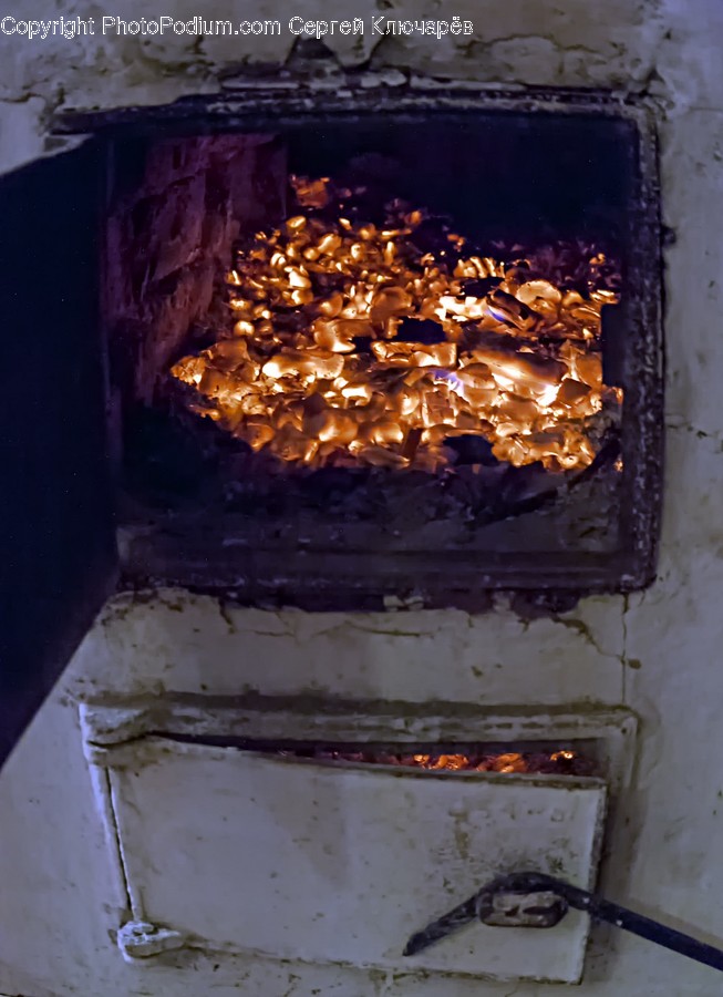 Fire, Forge, Indoors, Flame, Fireplace