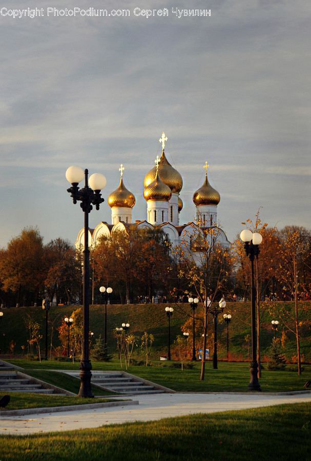 Dome, Building, Architecture, Lamp Post, Tower