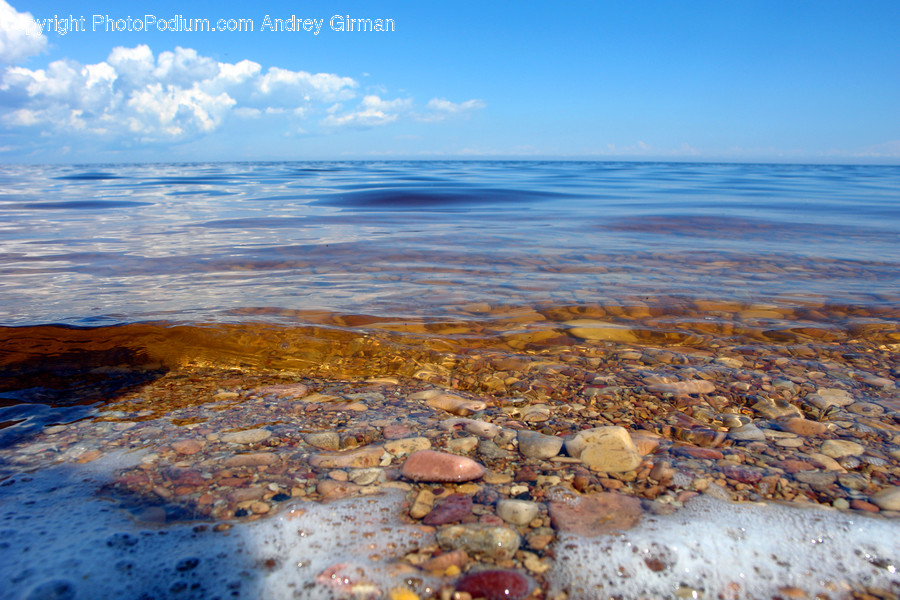 Pebble, Nature, Outdoors, Water, Road