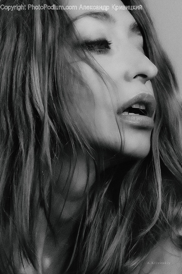 Person, Face, Human, Female, Lip