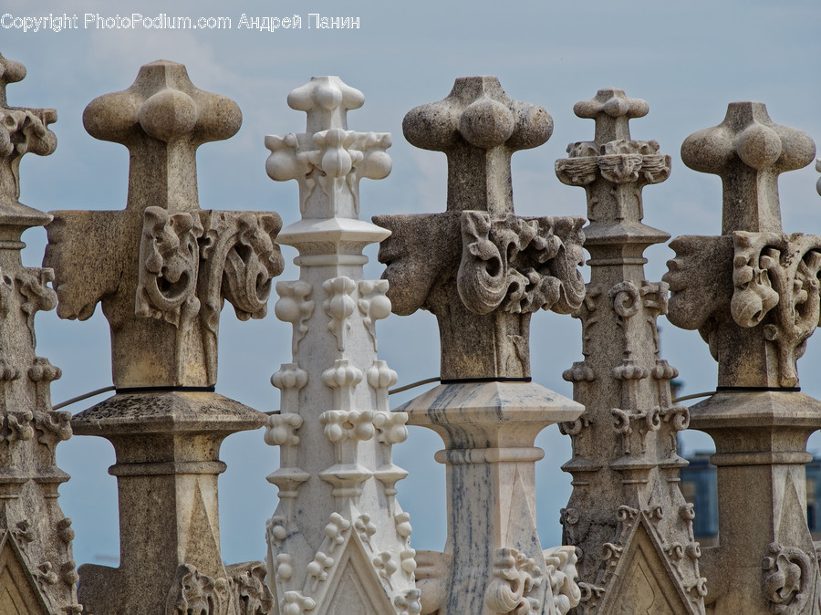 Symbol, Cross, Archaeology, Building, Architecture