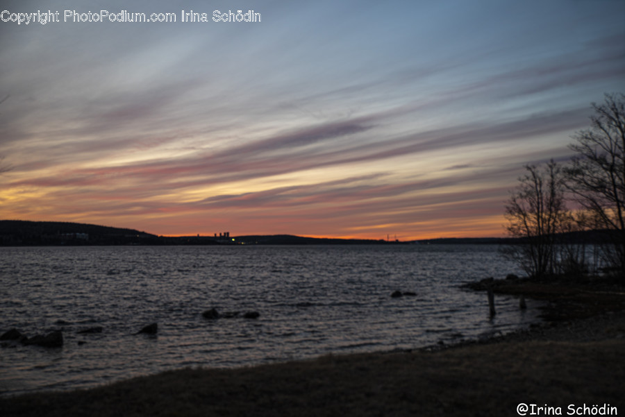 Nature, Outdoors, Dusk, Dawn, Red Sky