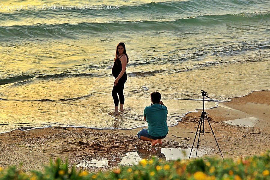 Person, Human, Water, Back, Outdoors