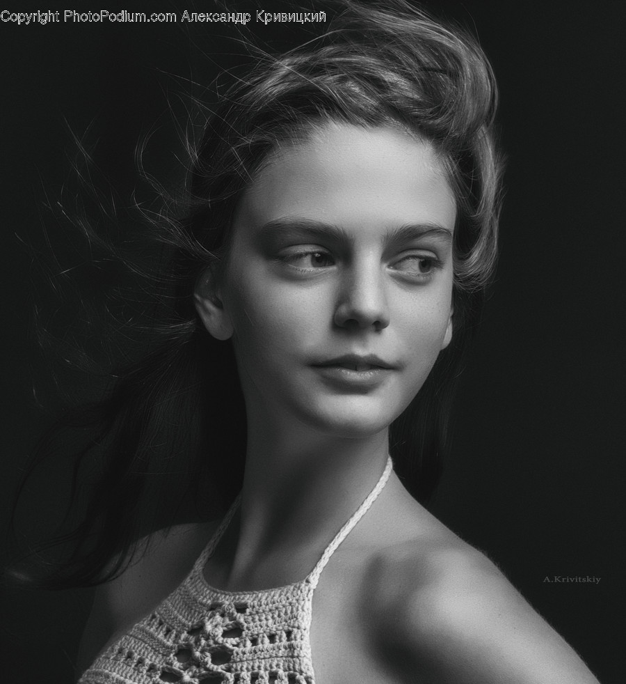 Person, Face, Human, Female, Hair
