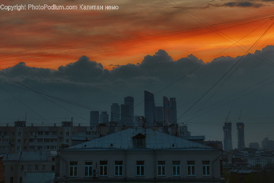 Nature, Outdoors, Weather, Sky, Red Sky