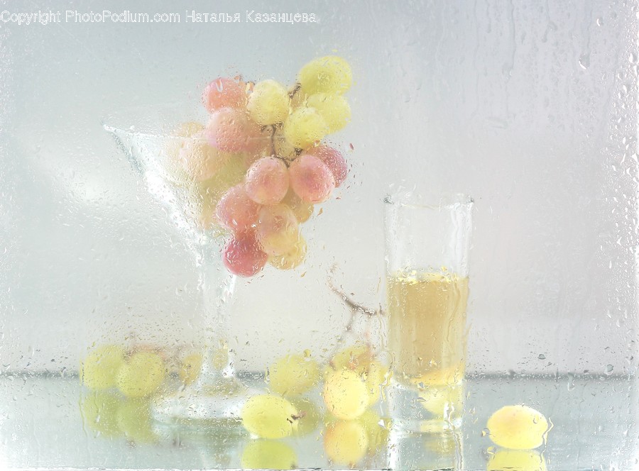 Plant, Glass, Grapes, Fruit, Food