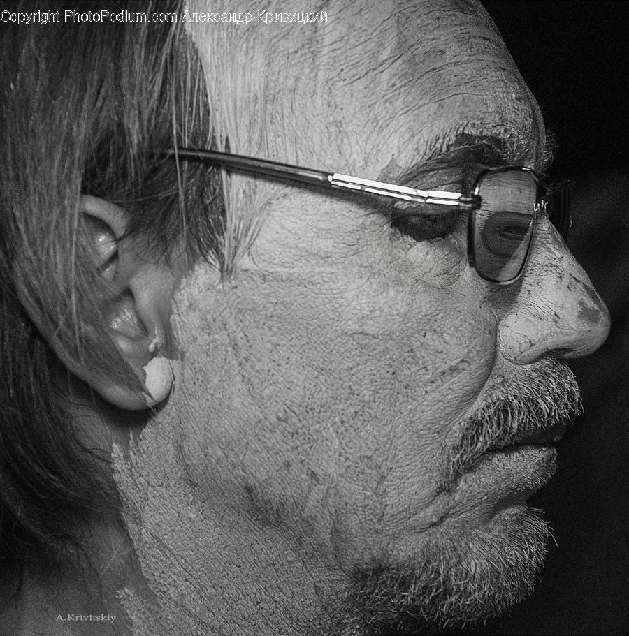 Face, Person, Human, Beard, Glasses